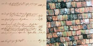 Salem Handschrift und Dachziegel